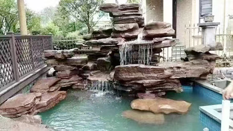 大型亚洲麻豆视频黄色在线假山效果图