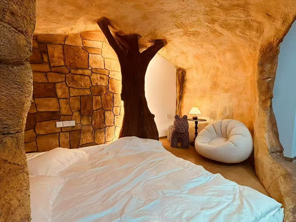 洞穴风民宿装修